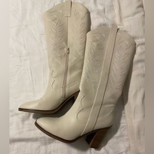 Altar’d state white cowboy boots